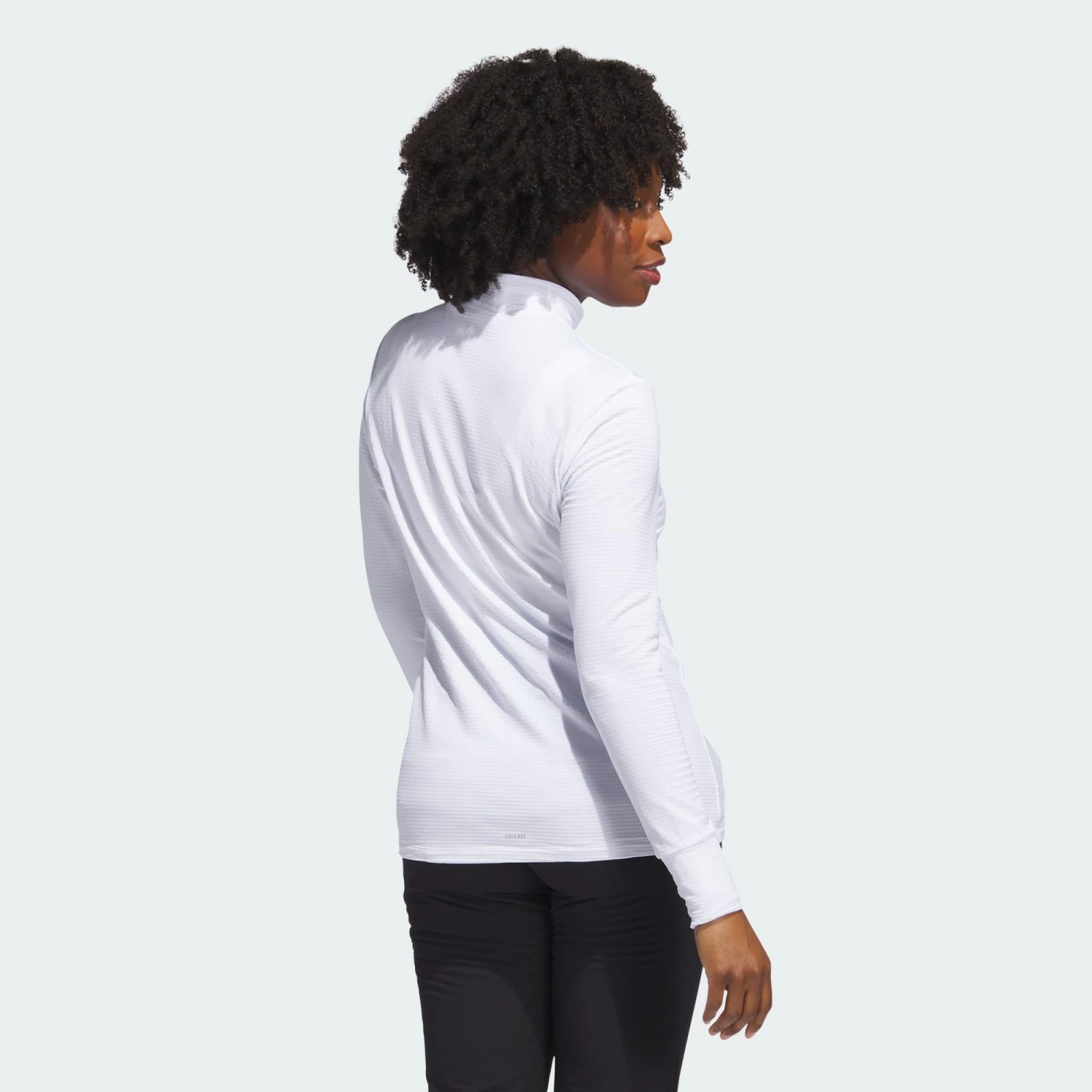 ADIDAS COLD.RDY Long Sleeve Mock Polo Shirt 10 ADIDAS COLD.RDY Long Sleeve Mock Polo Shirt - Image 8