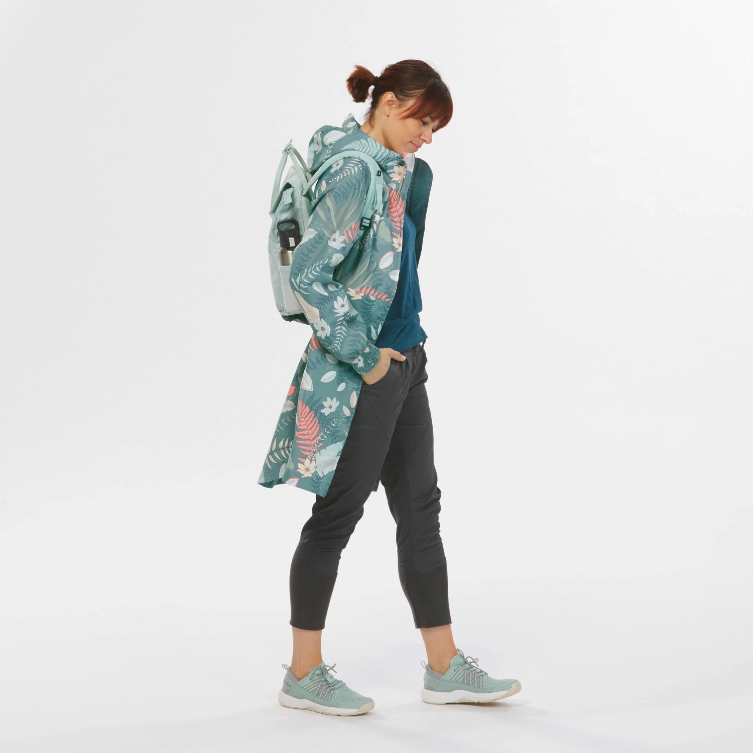 Quechua Women's Long Waterproof Hiking Jacket 16 Quechua Women's Long Waterproof Hiking Jacket - Image 14