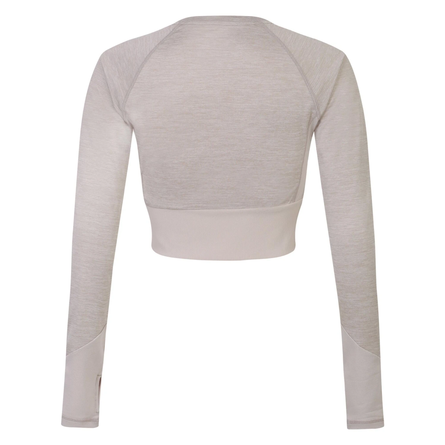 UMBRO Womens/Ladies Pro Training LongSleeved Crop Top (Silver Grey Marl) 4 UMBRO Womens/Ladies Pro Training LongSleeved Crop Top (Silver Grey Marl) - Image 2