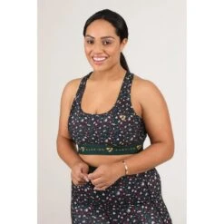 Womens/Ladies Aubrion Dagenham Brush Stroke Sports Bra (Green/Burgundy) -Adidas Sales Store k12de35122354fe26c681cf42078c7ee9