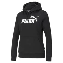PUMA Womens Essentials Logo Hoodie Hooded Top