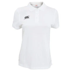 Canterbury Womens/Ladies Waimak Short Sleeve Pique Polo Shirt (White)