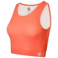 Dare 2b Womens/Ladies Fleur East Edit Move Logo HighNeck Sports Bra (Neon Peach) -Adidas Sales Store k268b468e6e4f61bd95beef723dde4c81