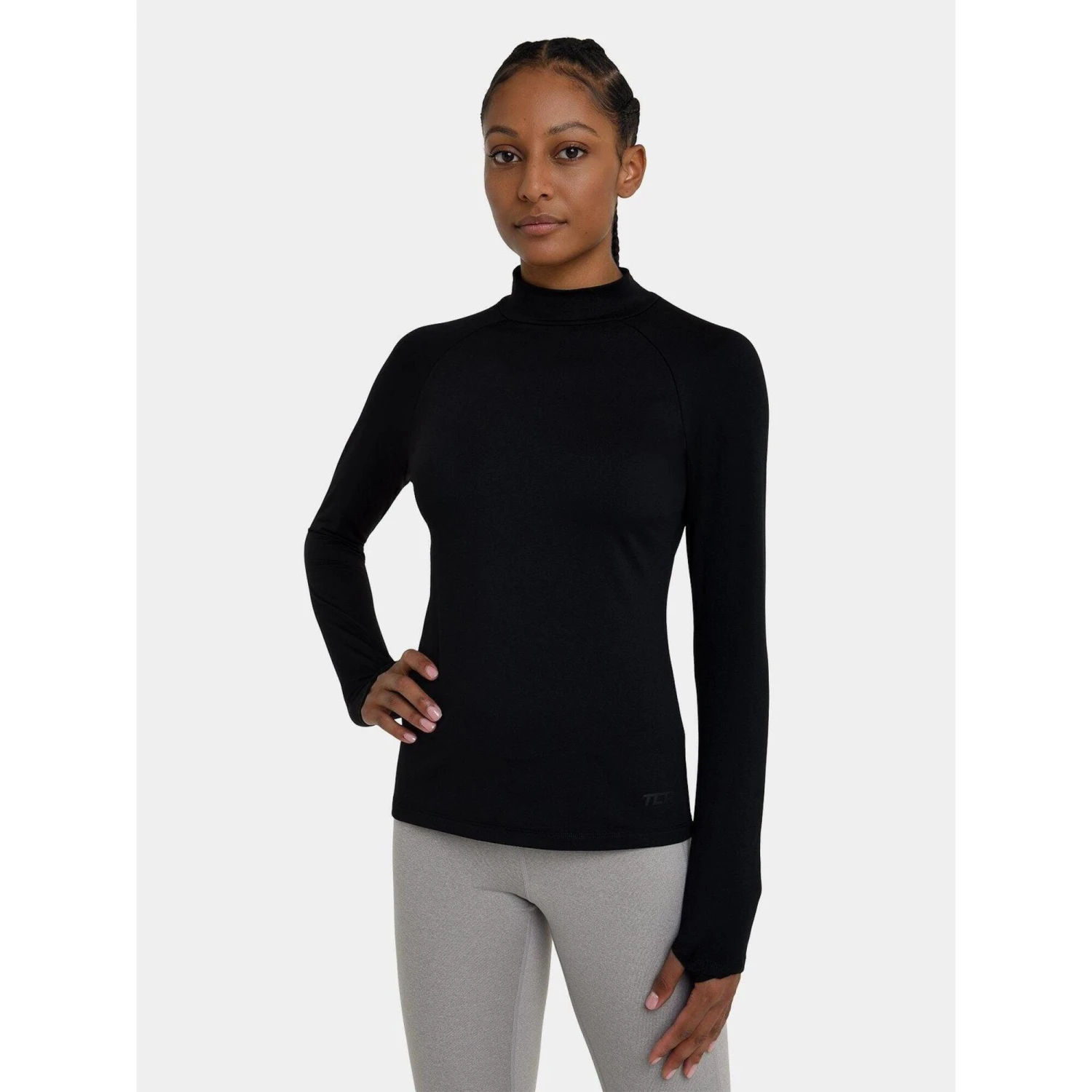 Women's SuperThermal Baselayer Long Sleeve Mock Neck Top 3 Women's SuperThermal Baselayer Long Sleeve Mock Neck Top