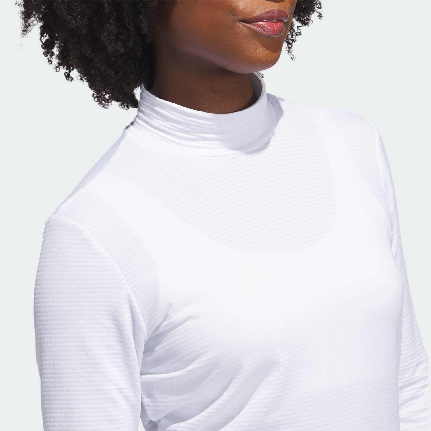 ADIDAS COLD.RDY Long Sleeve Mock Polo Shirt 11 ADIDAS COLD.RDY Long Sleeve Mock Polo Shirt - Image 9