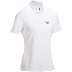 Refurbished Women's Short-Sleeved Polo Shirt - White -UK 10 / FR 40