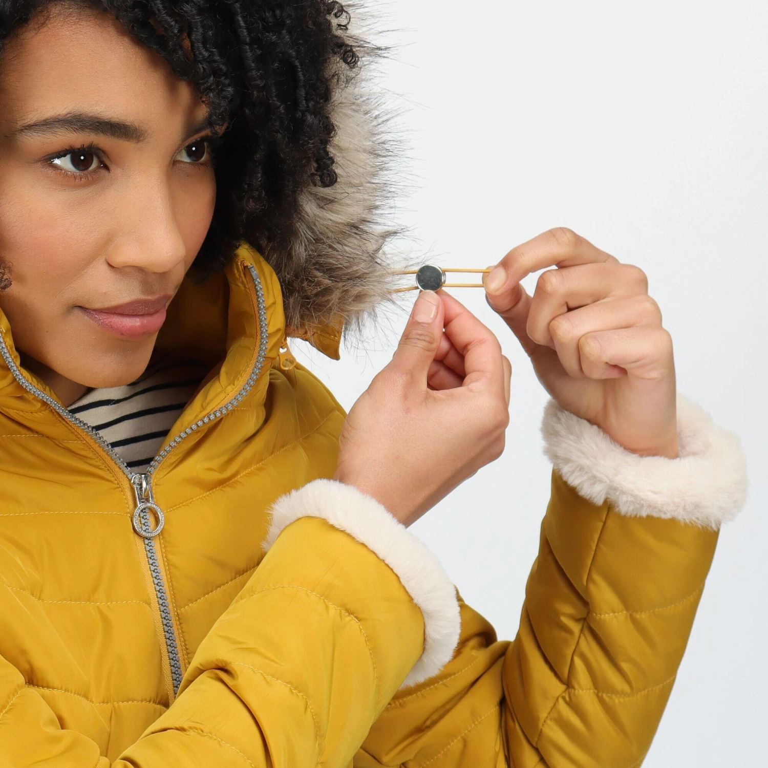 Regatta Womens/Ladies Winslow Rochelle Humes Padded Jacket (Black) 10 Regatta Womens/Ladies Winslow Rochelle Humes Padded Jacket (Black) - Image 8