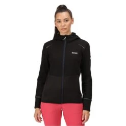 Regatta Womens/Ladies Textured Fleece Full Zip Hoodie (Black) -Adidas Sales Store k47394fb53256644a3fb992d3f81622e7