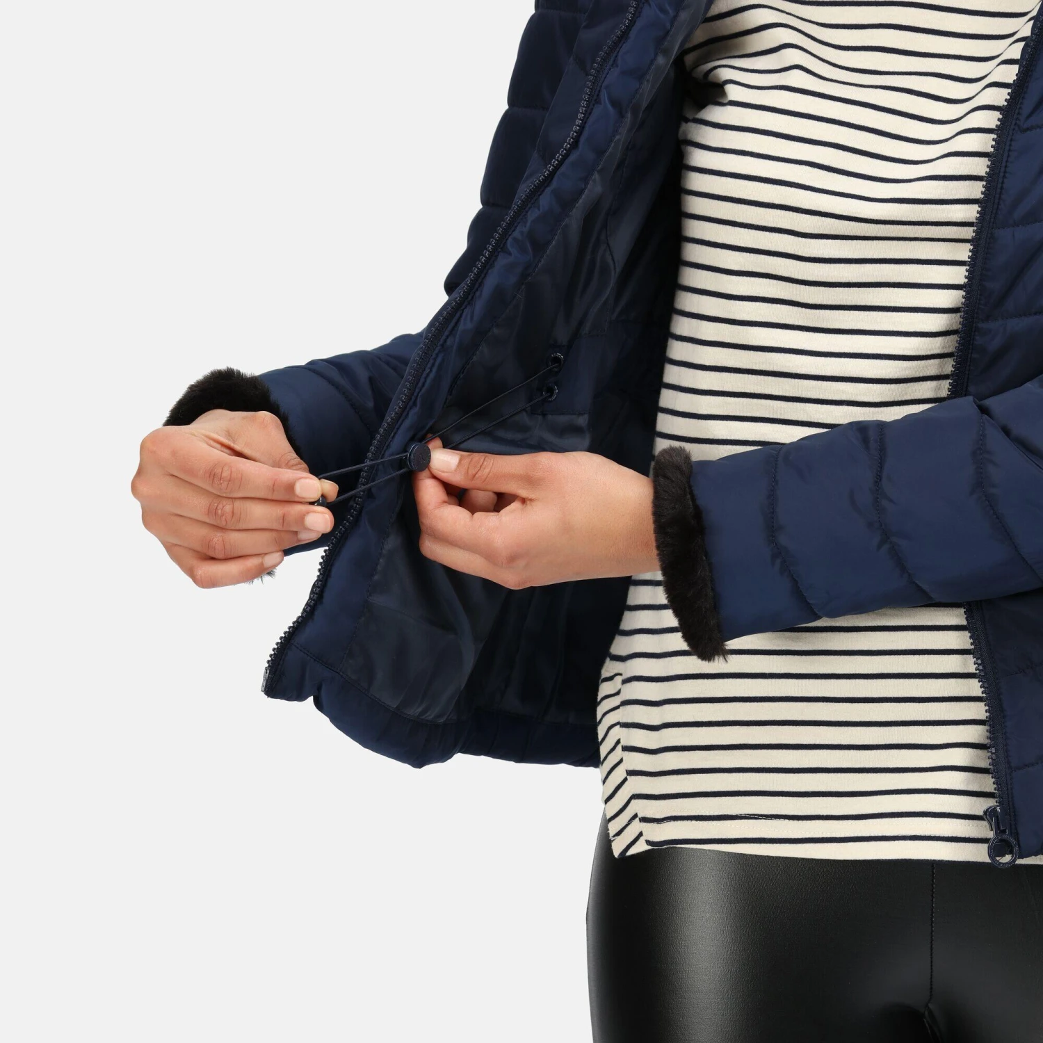 Regatta Womens/Ladies Winslow Rochelle Humes Padded Jacket (Black) 15 Regatta Womens/Ladies Winslow Rochelle Humes Padded Jacket (Black) - Image 13