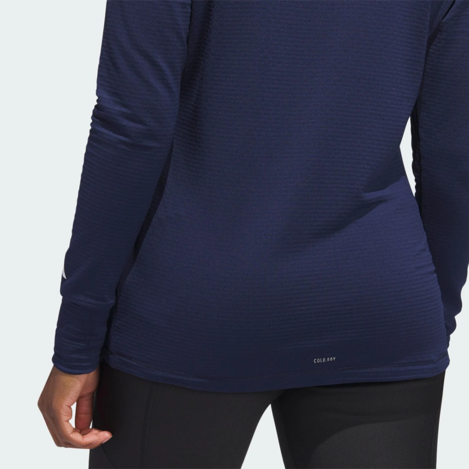 ADIDAS COLD.RDY Long Sleeve Mock Polo Shirt 7 ADIDAS COLD.RDY Long Sleeve Mock Polo Shirt - Image 5