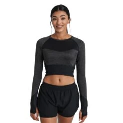 UMBRO Womens/Ladies Pro Training LongSleeved Crop Top (Silver Grey Marl) 10 UMBRO Womens/Ladies Pro Training LongSleeved Crop Top (Silver Grey Marl) -Adidas Sales Store k69af7df5a3c917f1b11a018c284d9082