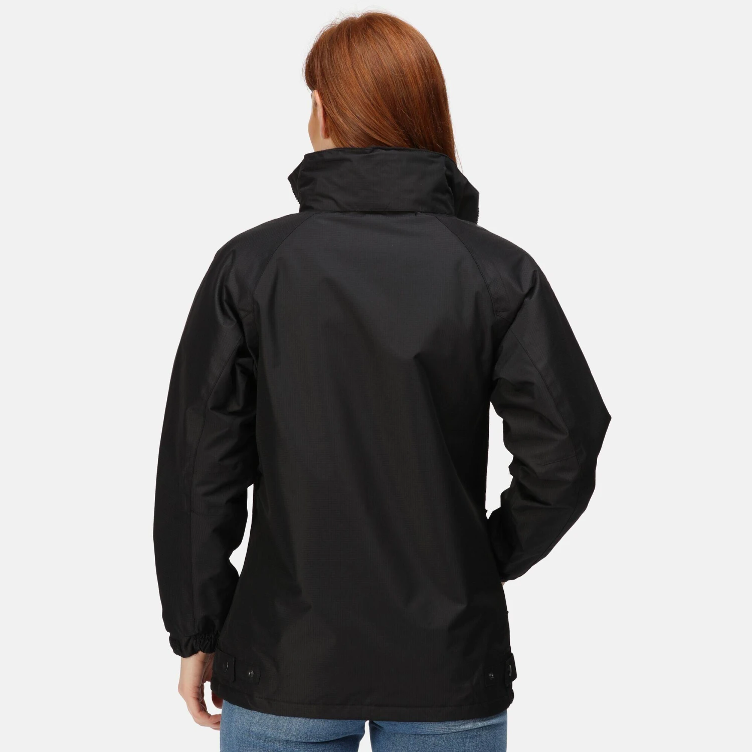 Regatta Womens/Ladies Waterproof Windproof Jacket (Fleece Lined) (Black) 6 Regatta Womens/Ladies Waterproof Windproof Jacket (Fleece Lined) (Black) - Image 4