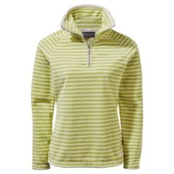 Craghoppers Womens/Ladies Natalia Stripe Half Zip Sweatshirt (Lime Green)