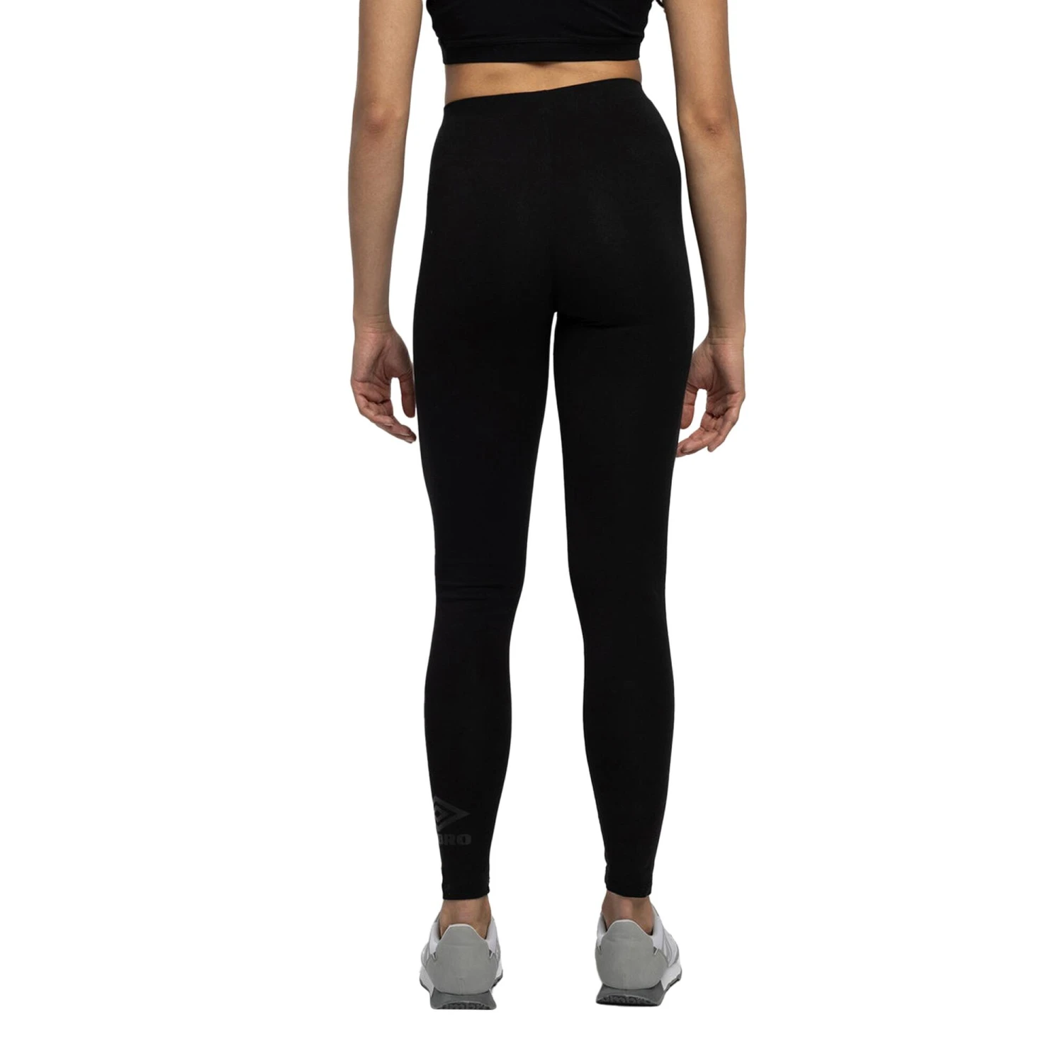 UMBRO Womens/Ladies Diamond Cotton Leggings (Black) 6 UMBRO Womens/Ladies Diamond Cotton Leggings (Black) - Image 4