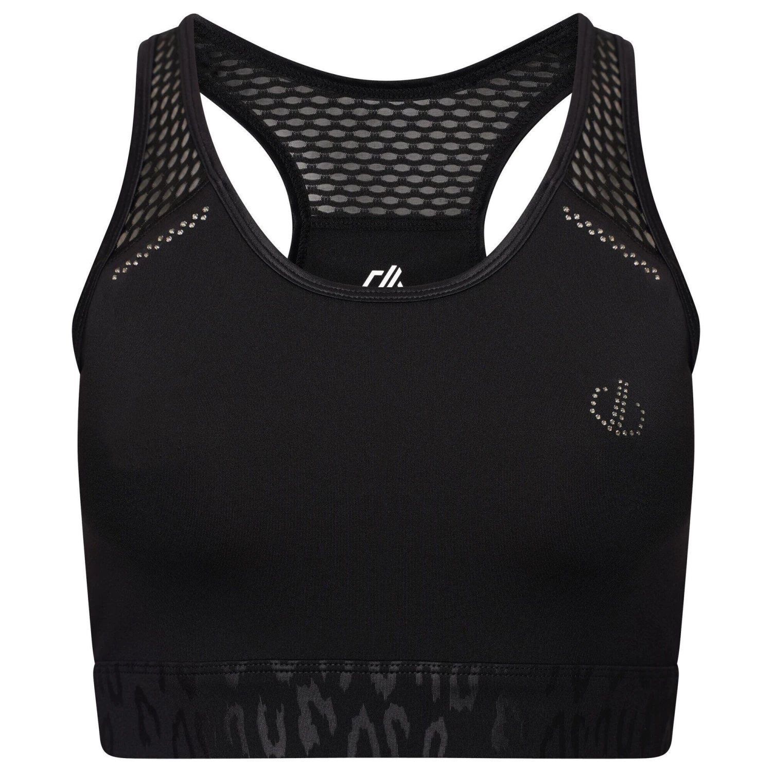 Dare 2b Womens/Ladies No Excuse Swarovski Sports Bra (Black) 3 Dare 2b Womens/Ladies No Excuse Swarovski Sports Bra (Black)