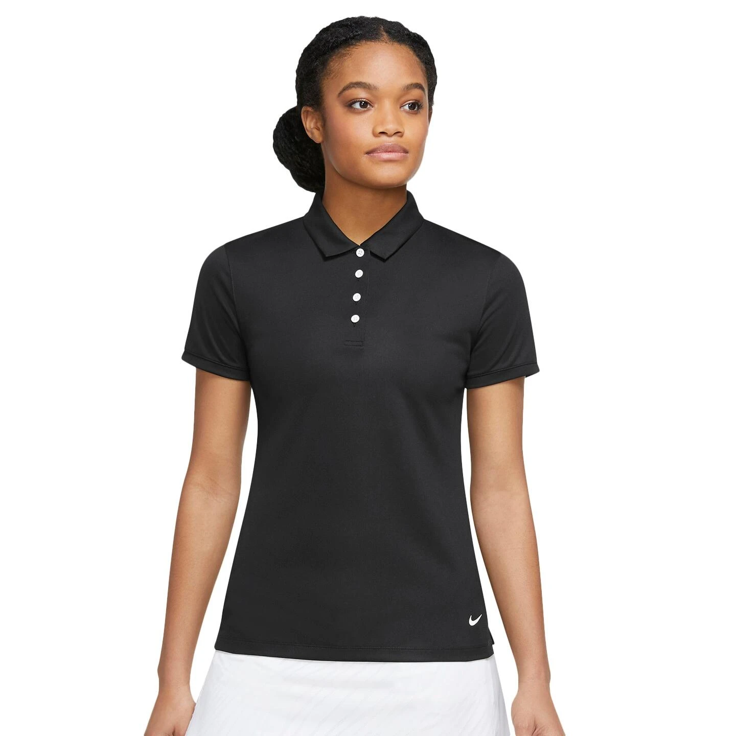 Nike Womens/Ladies Victory Solid Polo Shirt (Black/White) 3 Nike Womens/Ladies Victory Solid Polo Shirt (Black/White)