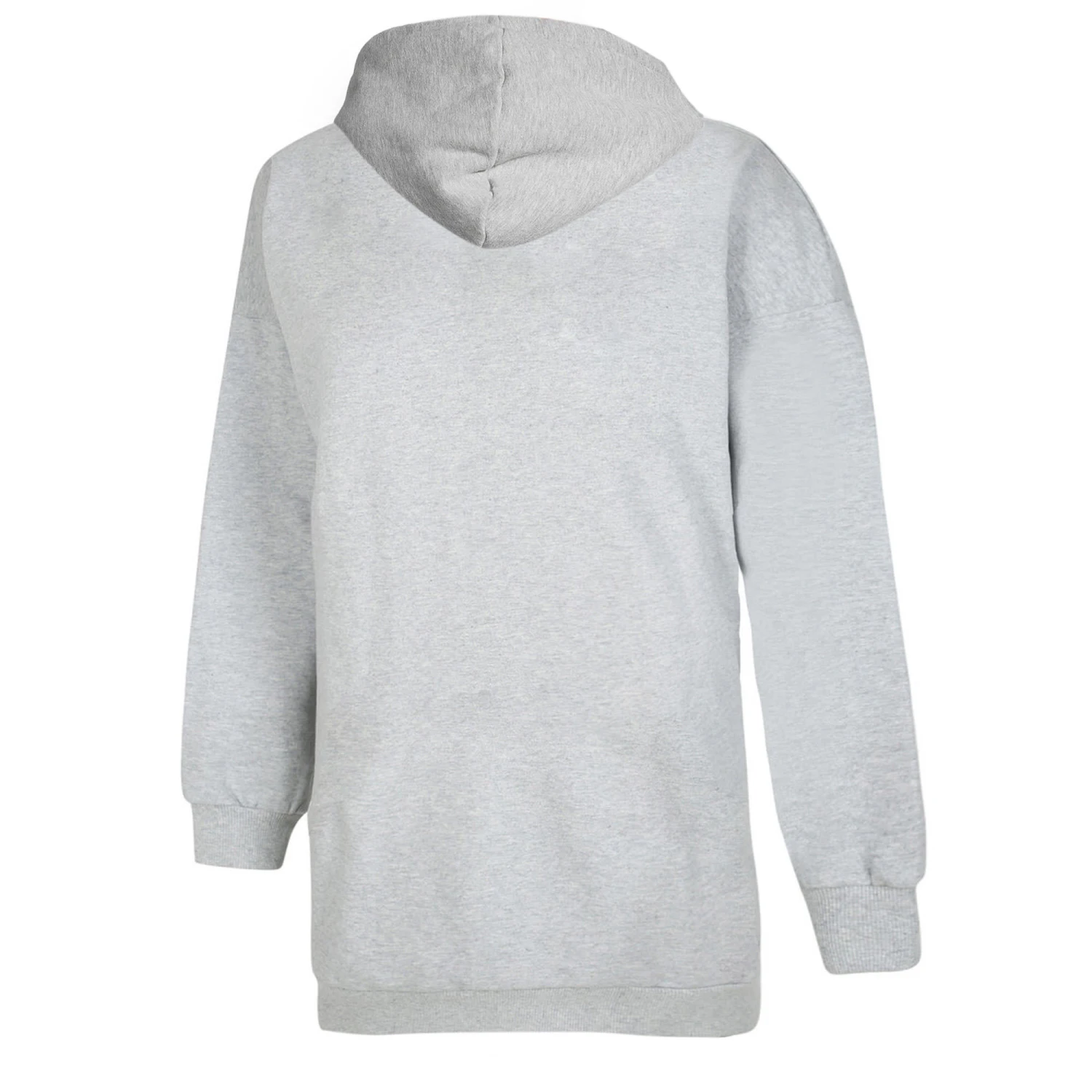 UMBRO England Rugby Womens/Ladies Classic Oversized Hoodie Dress (Grey Marl/Navy) 4 UMBRO England Rugby Womens/Ladies Classic Oversized Hoodie Dress (Grey Marl/Navy) - Image 2