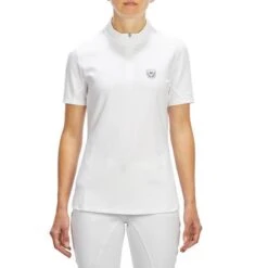 Refurbished Women's Short-Sleeved Polo Shirt - White -UK 10 / FR 40 -Adidas Sales Store k8fc859a22bb910a77f71ab2ba183fc94