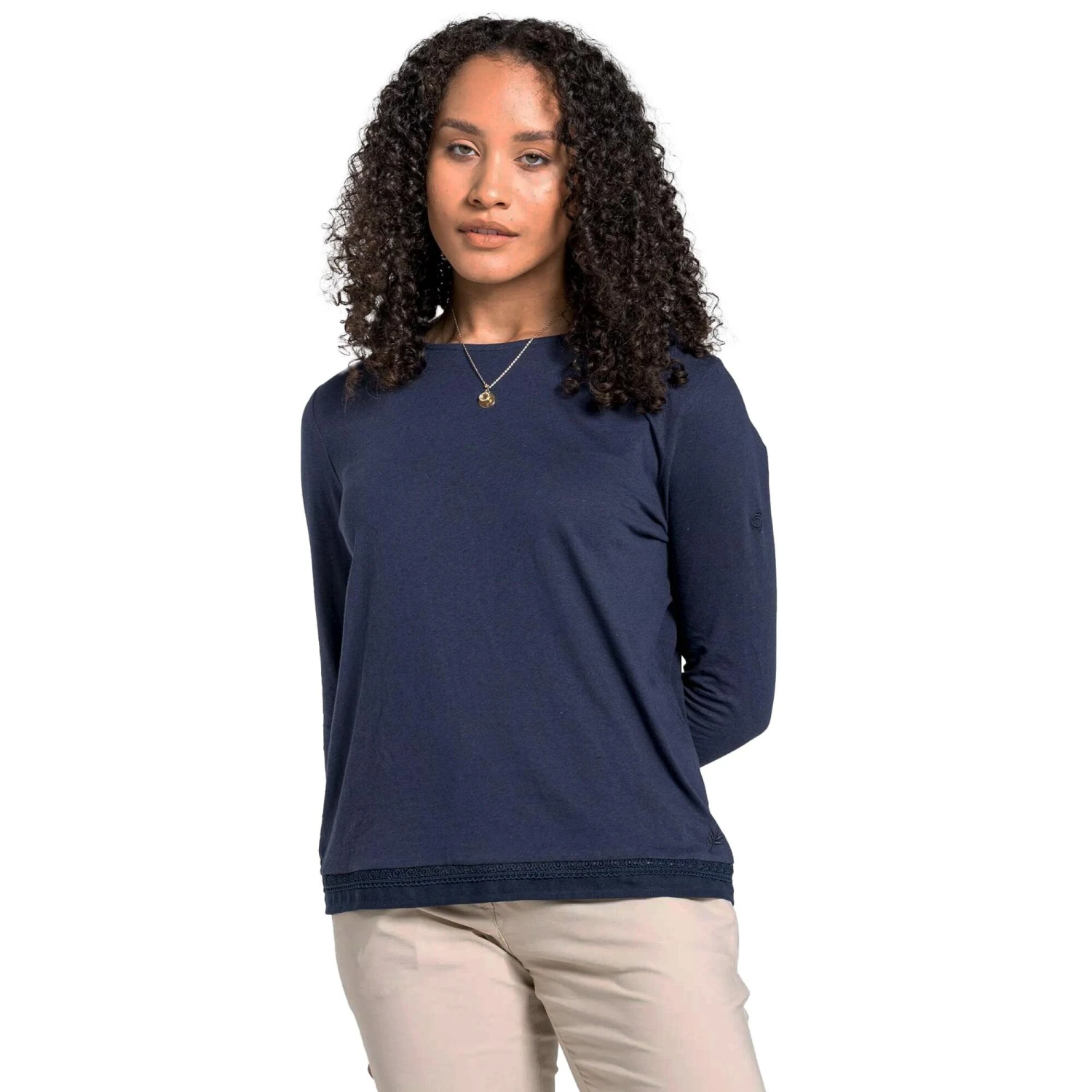 Craghoppers Womens/Ladies Magnolia NosiBotanical LongSleeved TShirt (Blue Navy) 6 Craghoppers Womens/Ladies Magnolia NosiBotanical LongSleeved TShirt (Blue Navy) - Image 4