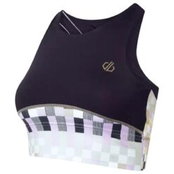 Dare 2b Womens/Ladies Henry Holland Mingle Checkerboard Sports Bra (Black) -Adidas Sales Store ka33888bce4e9674408e5d6e2477e87bf