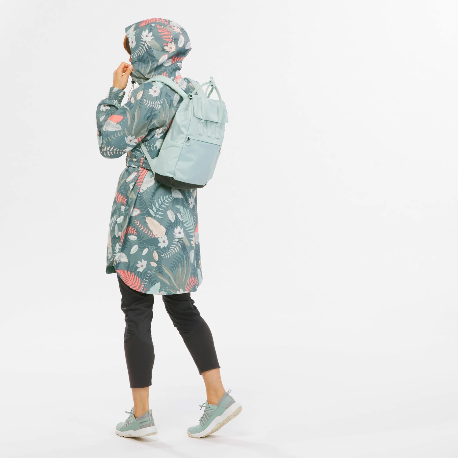 Quechua Women's Long Waterproof Hiking Jacket 18 Quechua Women's Long Waterproof Hiking Jacket - Image 16