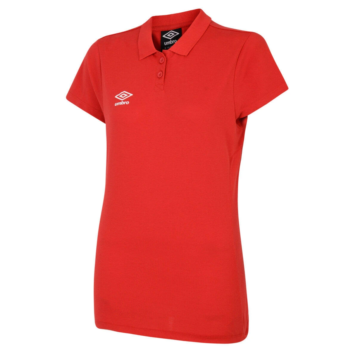 UMBRO Womens/Ladies Club Essential Polo Shirt (Black/White) 11 UMBRO Womens/Ladies Club Essential Polo Shirt (Black/White) - Image 9