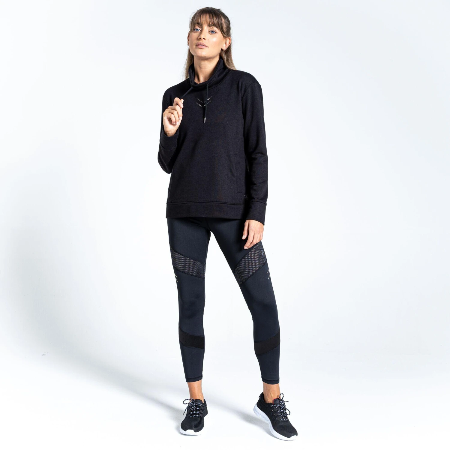 Dare 2b Womens/Ladies Crystallize Sweatshirt (Black) 6 Dare 2b Womens/Ladies Crystallize Sweatshirt (Black) - Image 4