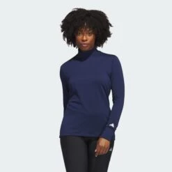 Adidas Sales Store 51 ADIDAS COLD.RDY Long Sleeve Mock Polo Shirt