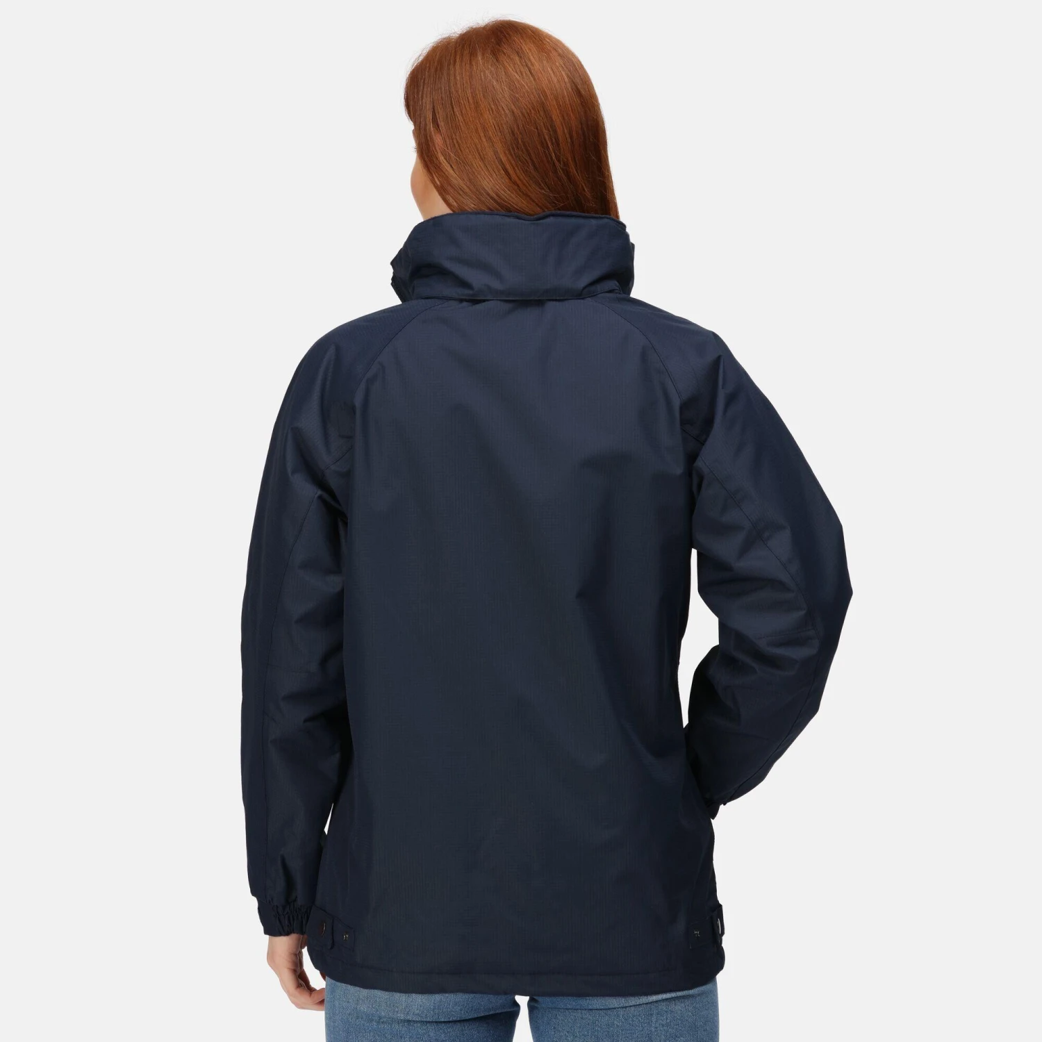 Regatta Womens/Ladies Waterproof Windproof Jacket (Fleece Lined) (Black) 10 Regatta Womens/Ladies Waterproof Windproof Jacket (Fleece Lined) (Black) - Image 8