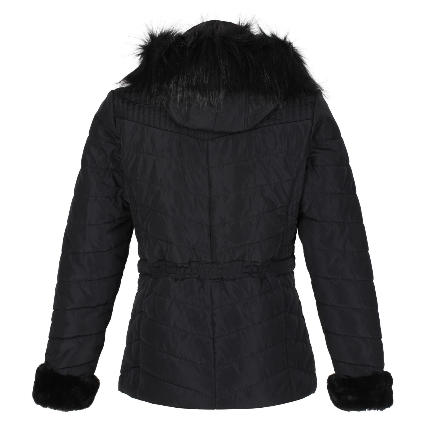 Regatta Womens/Ladies Winslow Rochelle Humes Padded Jacket (Black) 4 Regatta Womens/Ladies Winslow Rochelle Humes Padded Jacket (Black) - Image 2