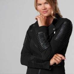 Fitness-Mad Womens/Ladies Moto Jacket (Black) 8 Fitness-Mad Womens/Ladies Moto Jacket (Black) -Adidas Sales Store kce73d7f19a1761ac4880cd36546dd43c