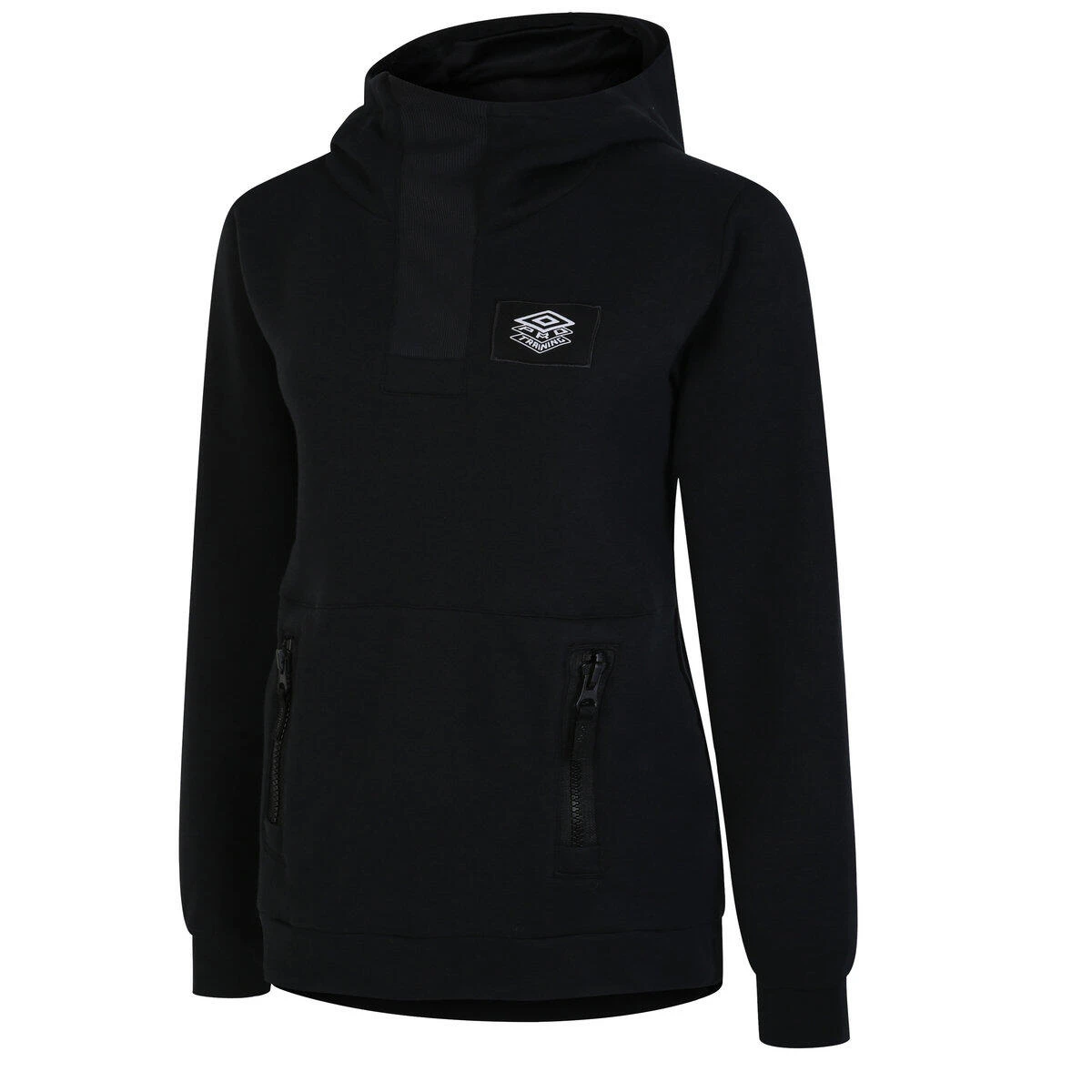 UMBRO Womens/Ladies Pro Overhead Training Hoodie (Black) 3 UMBRO Womens/Ladies Pro Overhead Training Hoodie (Black)