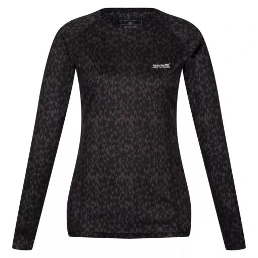 Regatta Womens/Ladies Bampton Printed LongSleeved TShirt (Black) 6 Regatta Womens/Ladies Bampton Printed LongSleeved TShirt (Black) -Adidas Sales Store kd3b66c07e9b65791c8702a0733fe3a4e