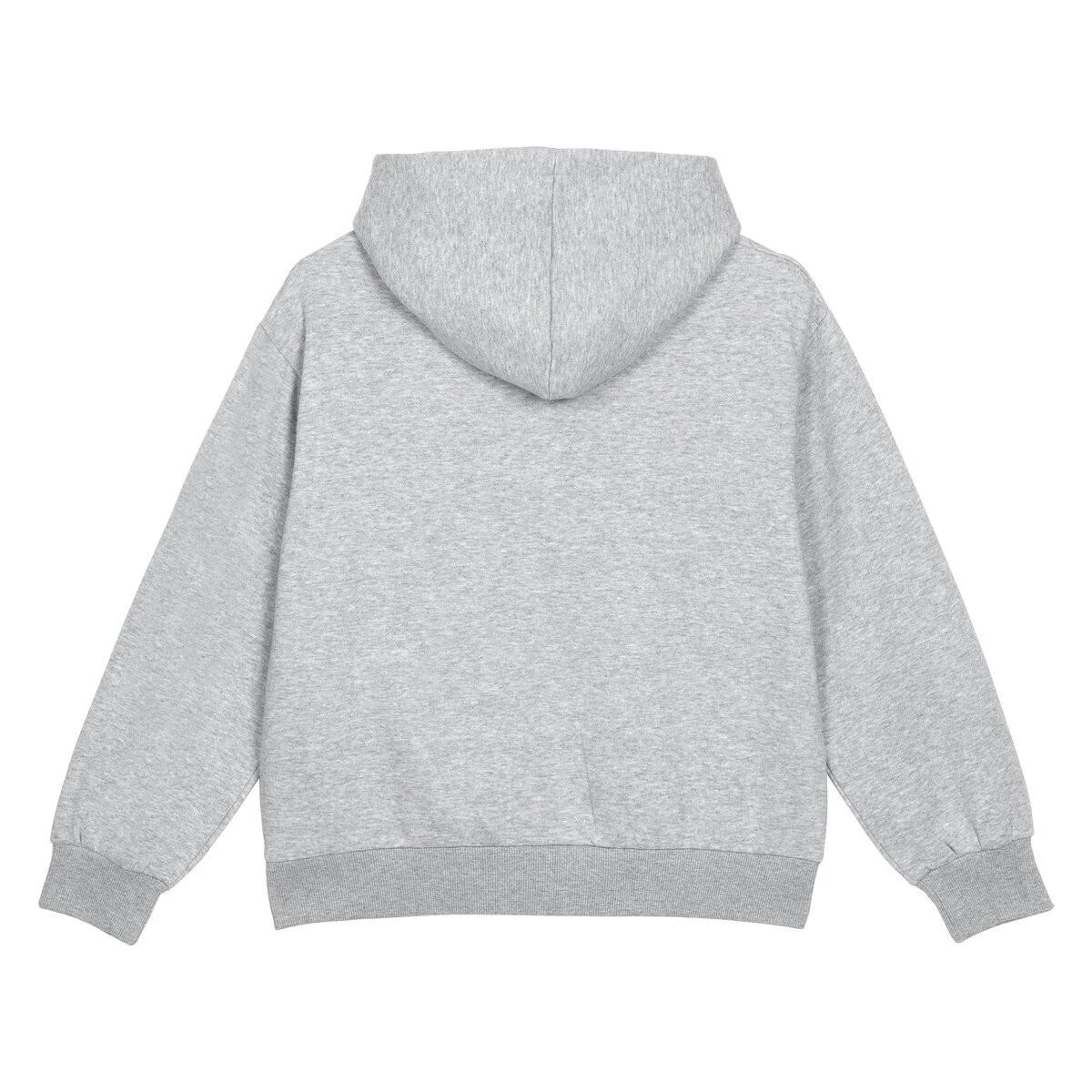 UMBRO Womens/Ladies Core Hoodie (Grey Marl/White) 4 UMBRO Womens/Ladies Core Hoodie (Grey Marl/White) - Image 2